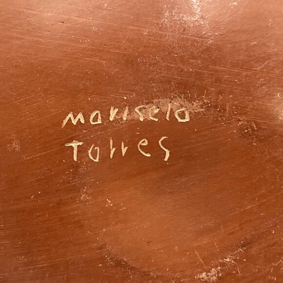 Mata Ortiz Mexican Large Vase Red Pottery Artist Signed Marisela Torres Lizards - Picture 5 of 8